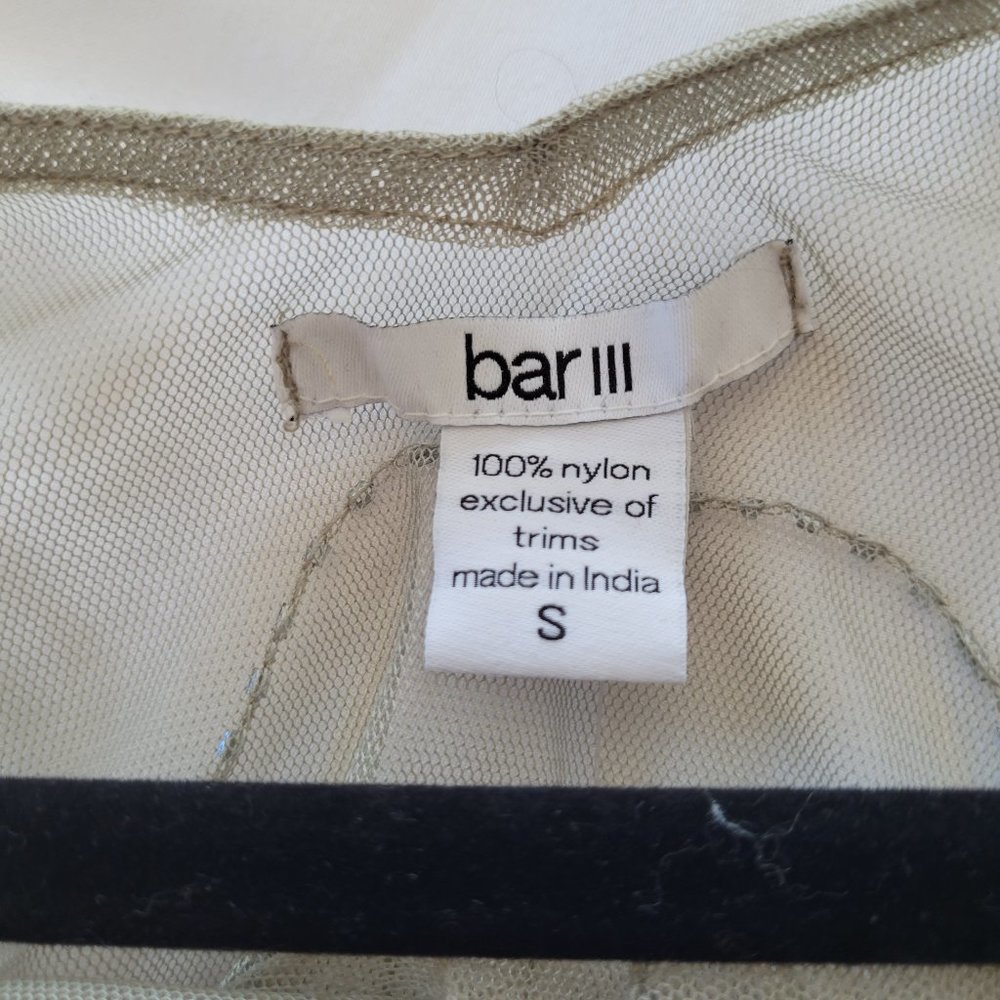 NWT BAR III Sheer Embroidered top, S - Picture 6 of 8